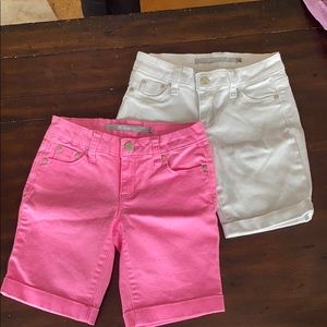 Girls size 10 Bermuda/mid thigh shorts